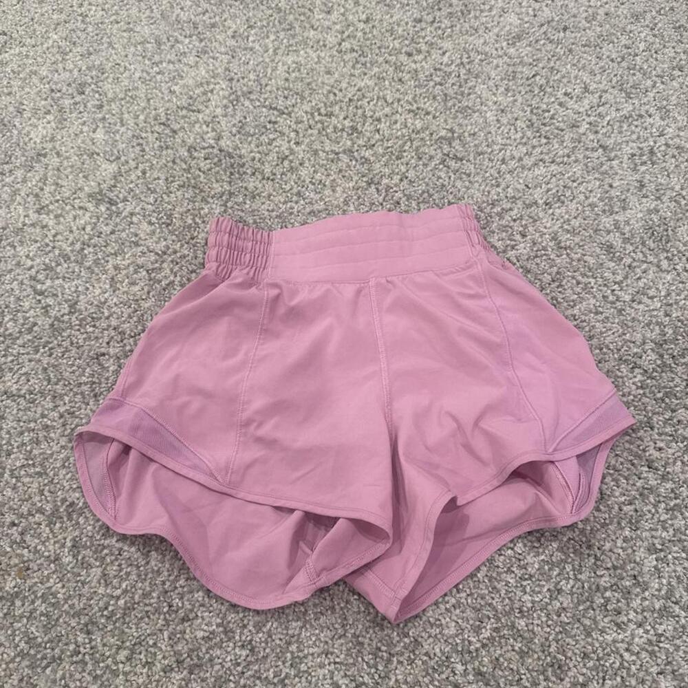 Light Pink High Waist Running Shorts